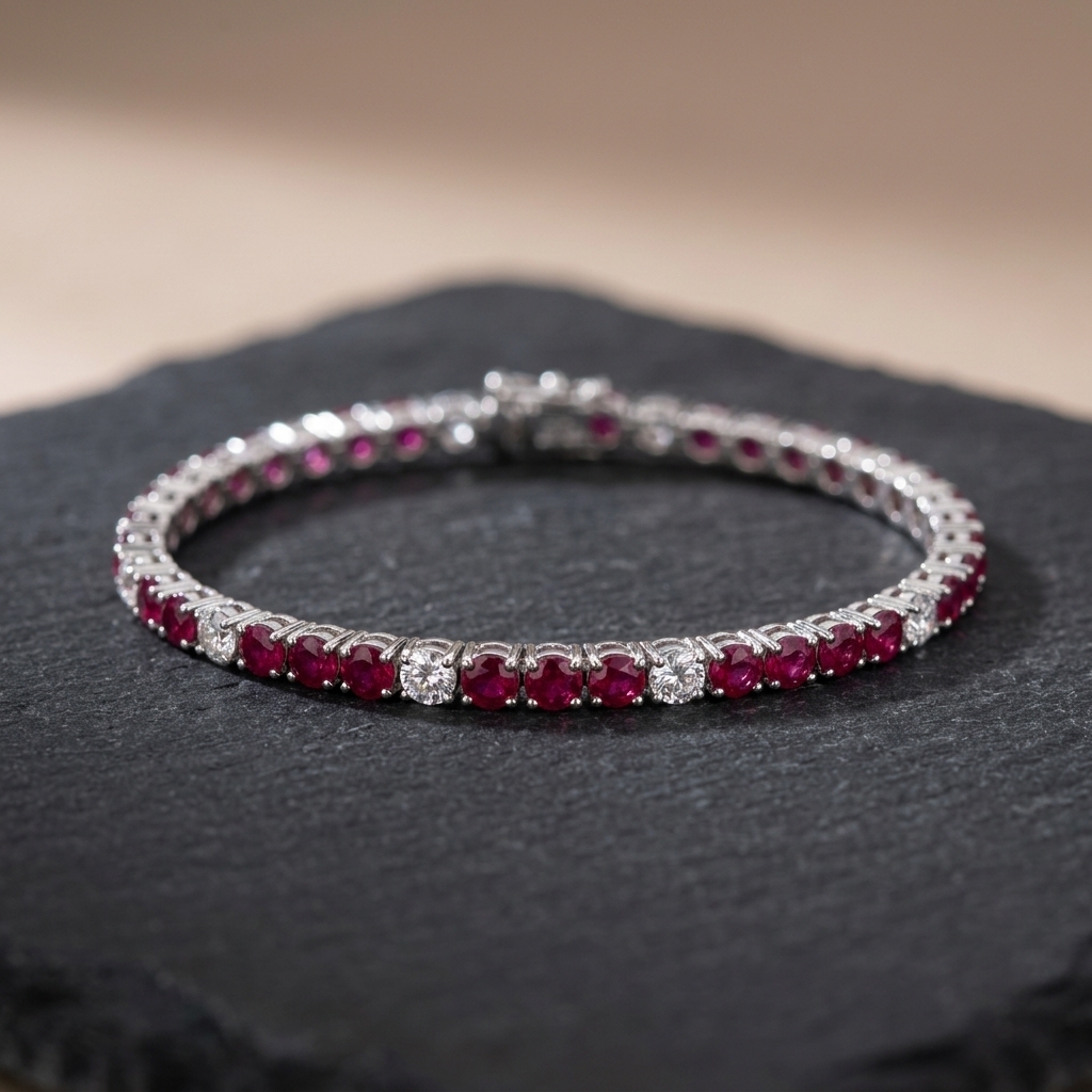 Ruby Diamond Bracelet 