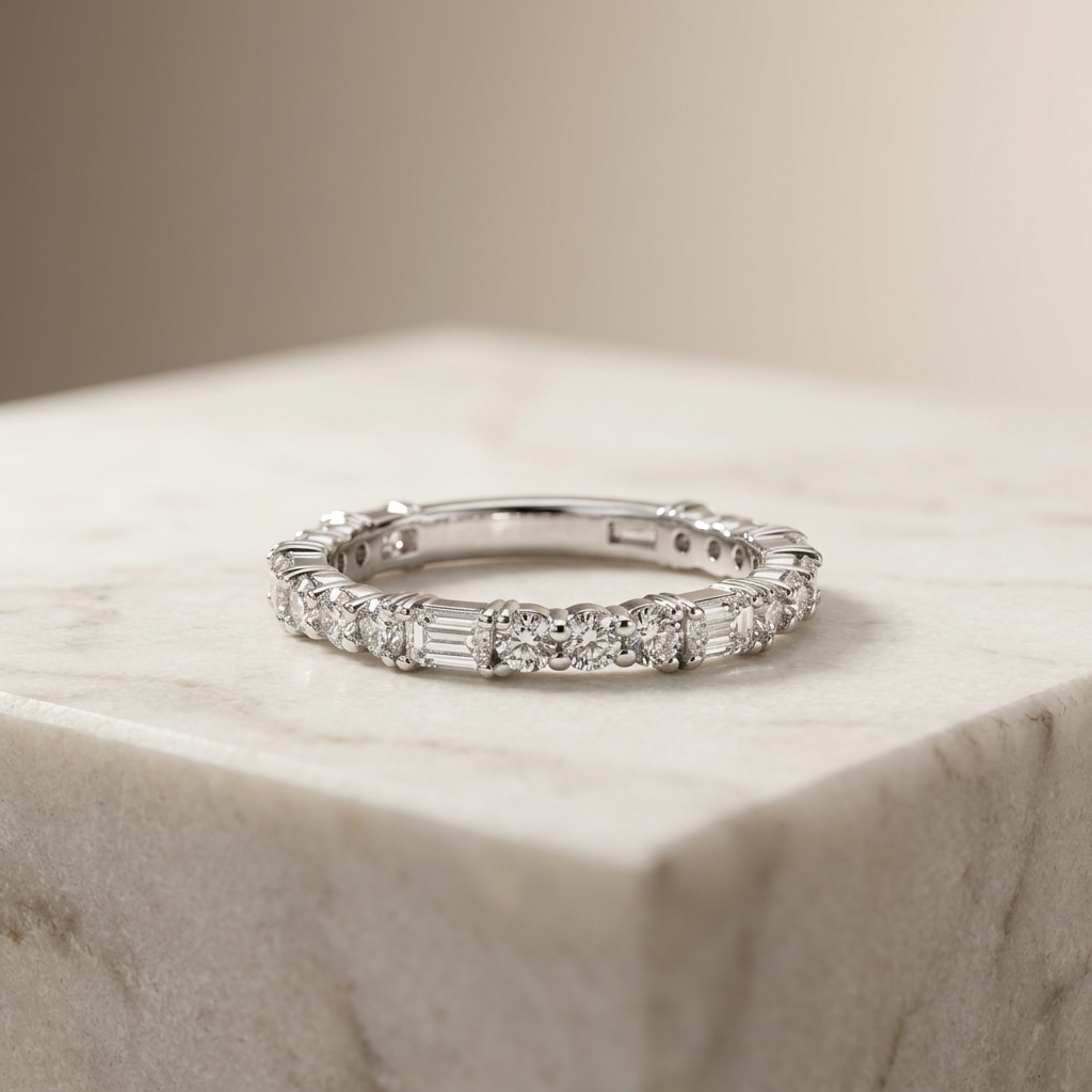 Emerald and Diamond Ring
