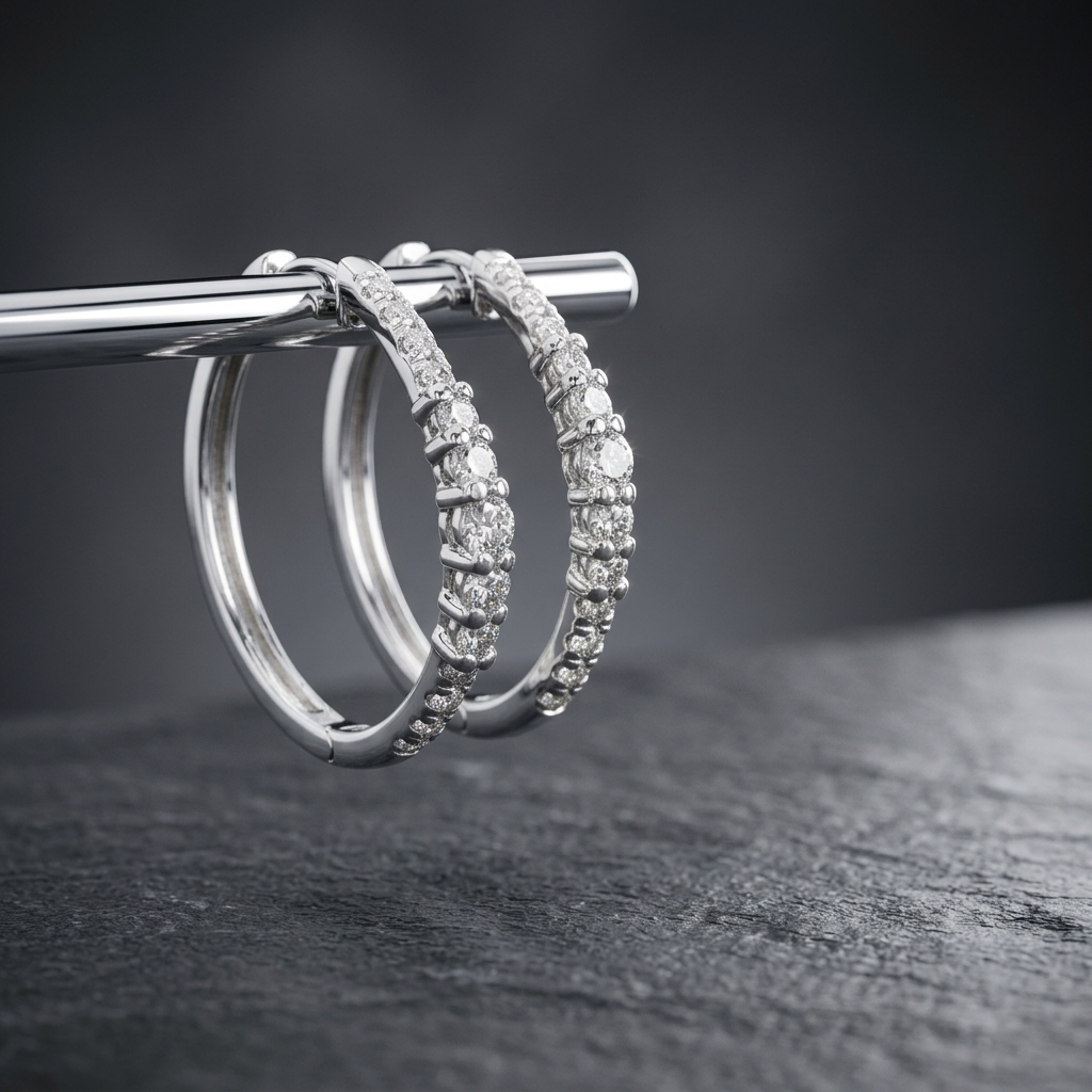 GRADUATION HOOP EARRINGS