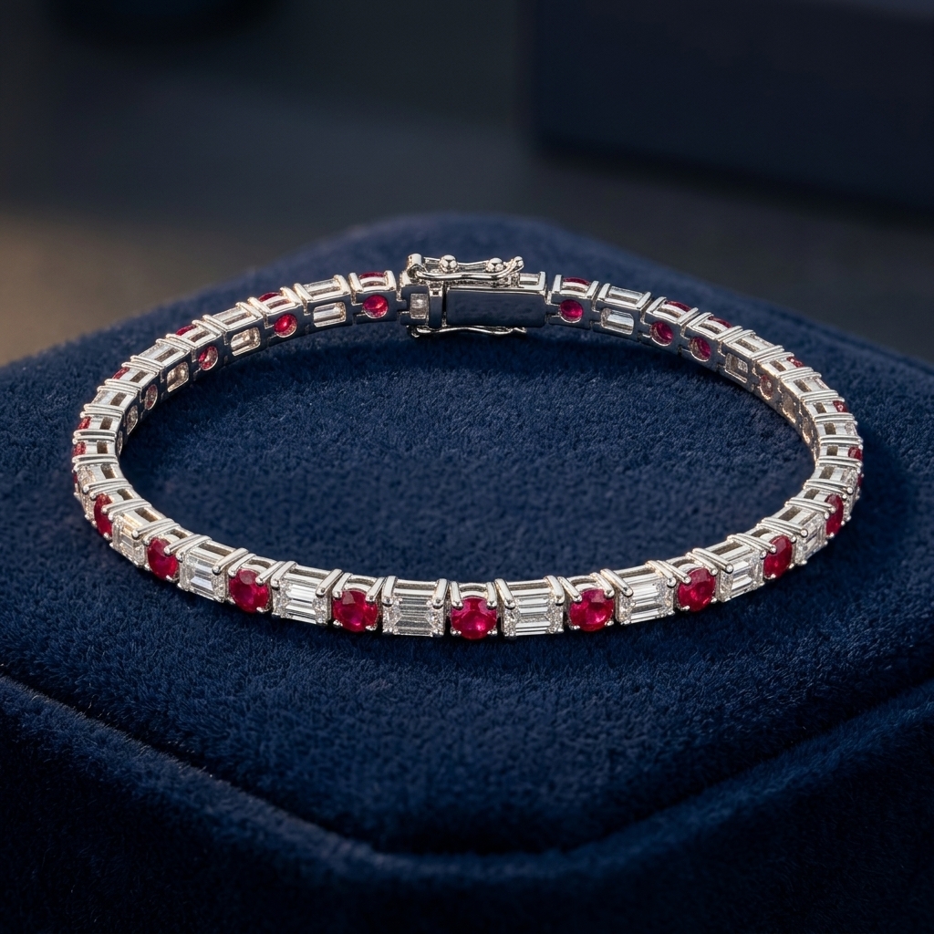 Ruby Diamond Fancy Bracelet  