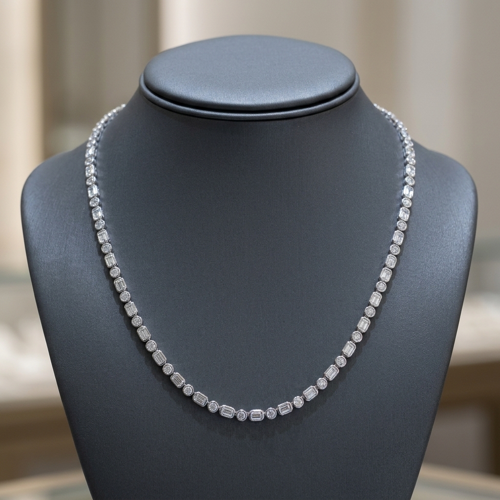 Emerald Diamond Necklace