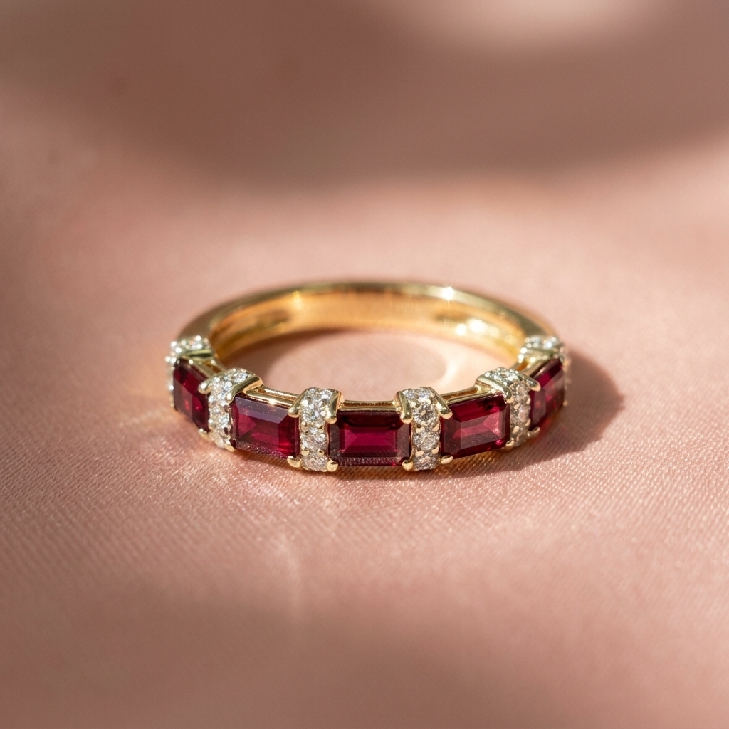 Ruby Diamond Fancy Ring 